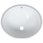vidaXL Lavabo de baño ovalado cerámica blanco 49x40,5x21 cm vidaXL Lavabo de baño ovalado cerámica blanco 49x40,5x21 cm
