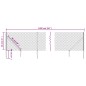vidaXL Cerca de alambre con pinchos de anclaje gris antracita 0,8x10 m vidaXL Cerca de alambre con pinchos de anclaje gris antracita 0,8x10 m
