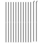 vidaXL Cerca de alambre con brida gris antracita 1,6x25 m vidaXL Cerca de alambre con brida gris antracita 1,6x25 m