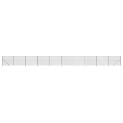 vidaXL Cerca de alambre con pinchos de anclaje gris antracita 2x25 m