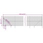 vidaXL Cerca de alambre con pinchos de anclaje gris antracita 2x25 m vidaXL Cerca de alambre con pinchos de anclaje gris antracita 2x25 m