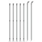vidaXL Cerca de alambre con brida plateada 1,1x10 m
