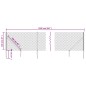 vidaXL Cerca de alambre con pinchos de anclaje gris antracita 1x25 m vidaXL Cerca de alambre con pinchos de anclaje gris antracita 1x25 m