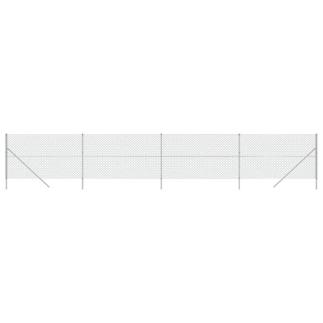 vidaXL Cerca de alambre plateado 1,4x10 m