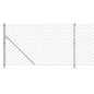 vidaXL Cerca de alambre con brida plateada 1x25 m vidaXL Cerca de alambre con brida plateada 1x25 m