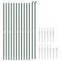 vidaXL Cerca de alambre con pinchos de anclaje verde 2,2x25 m vidaXL Cerca de alambre con pinchos de anclaje verde 2,2x25 m