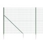 vidaXL Cerca de alambre con pinchos de anclaje verde 2,2x25 m vidaXL Cerca de alambre con pinchos de anclaje verde 2,2x25 m