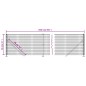 vidaXL Cerca de alambre con brida verde 0,8x25 m vidaXL Cerca de alambre con brida verde 0,8x25 m
