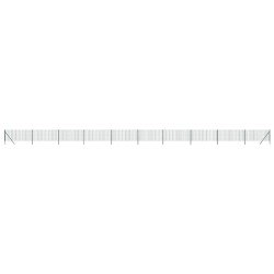 vidaXL Cerca de alambre de acero galvanizado verde 1,1x25 m