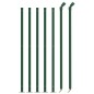 vidaXL Cerca de alambre con brida verde 1,1x10 m