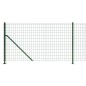 vidaXL Cerca de alambre con brida verde 1,1x10 m