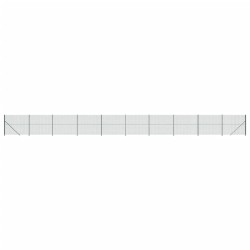vidaXL Cerca de alambre con brida verde 2x25 m