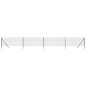 vidaXL Cerca de alambre de acero galvanizado gris antracita 1x10 m