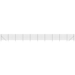 vidaXL Cerca de alambre de acero galvanizado gris antracita 1,8x25 m