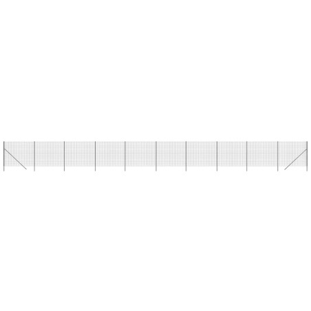 vidaXL Cerca de alambre de acero galvanizado gris antracita 2,2x25 m