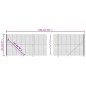 vidaXL Cerca de alambre con brida gris antracita 1,4x10 m vidaXL Cerca de alambre con brida gris antracita 1,4x10 m