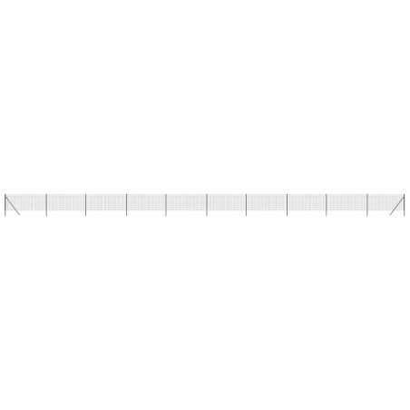 vidaXL Cerca de alambre de acero galvanizado gris antracita 0,8x25 m