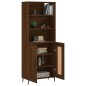 vidaXL Aparador alto madera contrachapada marrón roble 69,5x34x180 cm vidaXL Aparador alto madera contrachapada marrón roble 69,5x34x180 cm