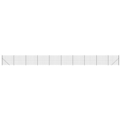 vidaXL Cerca de alambre con brida gris antracita 2x25 m