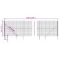 vidaXL Cerca de alambre con pinchos de anclaje gris antracita 1,6x25 m vidaXL Cerca de alambre con pinchos de anclaje gris antracita 1,6x25 m