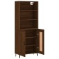 vidaXL Aparador alto madera contrachapada marrón roble 69,5x34x180 cm vidaXL Aparador alto madera contrachapada marrón roble 69,5x34x180 cm