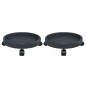 vidaXL Soporte para plantas con ruedas 2 uds gris diámetro 34 cm 35 kg vidaXL Soporte para plantas con ruedas 2 uds gris diámetro 34 cm 35 kg