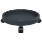 vidaXL Soporte para plantas con ruedas 2 uds gris diámetro 34 cm 35 kg vidaXL Soporte para plantas con ruedas 2 uds gris diámetro 34 cm 35 kg