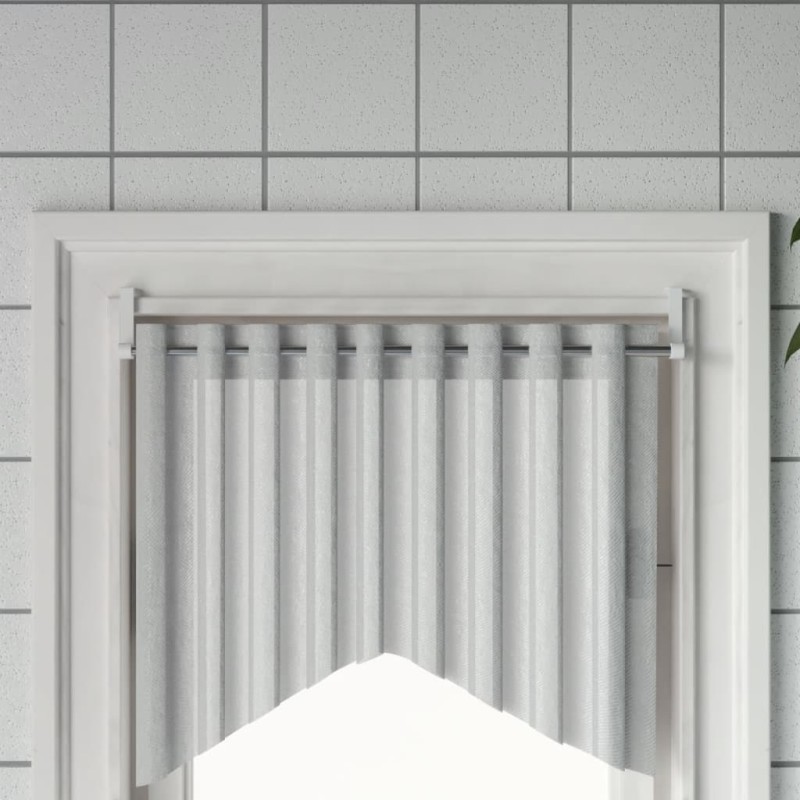 vidaXL Rieles de cortina 2 uds aluminio blanco y plateado 60-105 cm vidaXL Rieles de cortina 2 uds aluminio blanco y plateado 60-105 cm