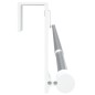vidaXL Rieles de cortina 2 uds aluminio blanco y plateado 60-105 cm vidaXL Rieles de cortina 2 uds aluminio blanco y plateado 60-105 cm