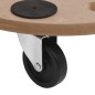 vidaXL Soportes con ruedas 6 uds madera de ingeniería redondo vidaXL Soportes con ruedas 6 uds madera de ingeniería redondo