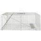 vidaXL Trampa para animales hierro galvanizado 64,5x25x26,5 cm vidaXL Trampa para animales hierro galvanizado 64,5x25x26,5 cm