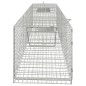 vidaXL Trampa para animales hierro galvanizado 64,5x25x26,5 cm vidaXL Trampa para animales hierro galvanizado 64,5x25x26,5 cm