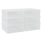 vidaXL Cajas de almacenaje apilables 6 uds plástico 5 L vidaXL Cajas de almacenaje apilables 6 uds plástico 5 L
