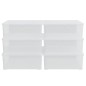 vidaXL Cajas de almacenaje apilables 6 uds plástico 5 L vidaXL Cajas de almacenaje apilables 6 uds plástico 5 L
