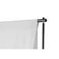 vidaXL Sistema de soporte de fondo telescópico + fondo blanco 3x5 m vidaXL Sistema de soporte de fondo telescópico + fondo blanco 3x5 m