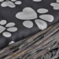 vidaXL Casa/cama/rascador/castillo para mascotas de sauce con cojín