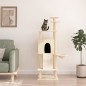 vidaXL Rascador para gatos con postes de sisal crema 153 cm vidaXL Rascador para gatos con postes de sisal crema 153 cm