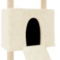 vidaXL Rascador para gatos con postes de sisal crema 153 cm vidaXL Rascador para gatos con postes de sisal crema 153 cm