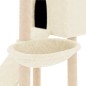 vidaXL Rascador para gatos con postes de sisal crema 153 cm vidaXL Rascador para gatos con postes de sisal crema 153 cm