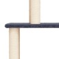 vidaXL Rascador para gatos con postes de sisal gris oscuro 183 cm vidaXL Rascador para gatos con postes de sisal gris oscuro 183 cm