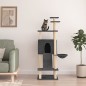 vidaXL Rascador para gatos con postes de sisal gris oscuro 153 cm vidaXL Rascador para gatos con postes de sisal gris oscuro 153 cm