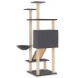 vidaXL Rascador para gatos con postes de sisal gris oscuro 153 cm vidaXL Rascador para gatos con postes de sisal gris oscuro 153 cm