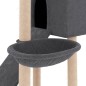 vidaXL Rascador para gatos con postes de sisal gris oscuro 153 cm vidaXL Rascador para gatos con postes de sisal gris oscuro 153 cm
