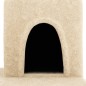 vidaXL Rascador para gatos con postes de sisal crema 154 cm