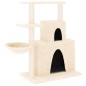 vidaXL Rascador para gatos con postes de sisal color crema 83 cm vidaXL Rascador para gatos con postes de sisal color crema 83 cm