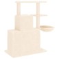 vidaXL Rascador para gatos con postes de sisal color crema 83 cm vidaXL Rascador para gatos con postes de sisal color crema 83 cm