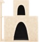 vidaXL Rascador para gatos con postes de sisal color crema 83 cm vidaXL Rascador para gatos con postes de sisal color crema 83 cm