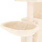vidaXL Rascador para gatos con postes de sisal color crema 83 cm vidaXL Rascador para gatos con postes de sisal color crema 83 cm