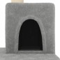 vidaXL Rascador para gatos con postes de sisal gris claro 123 cm vidaXL Rascador para gatos con postes de sisal gris claro 123 cm