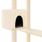 vidaXL Rascador para gatos con postes para rascar color crema 82 cm vidaXL Rascador para gatos con postes para rascar color crema 82 cm